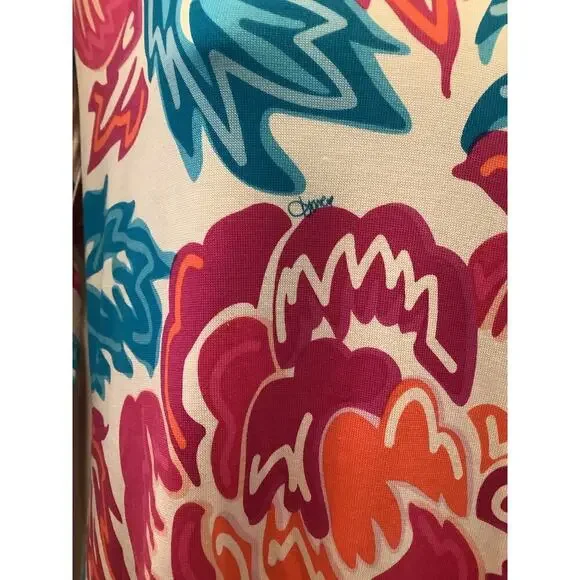 DIANE von FURSTENBERG ”KADEN” KNIT SILK FLORAL PRINT OVER THE HEAD STYLE DRESS 8 - Picture 9 of 11